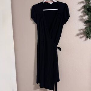 Boden Classic Black Wrap Dress
